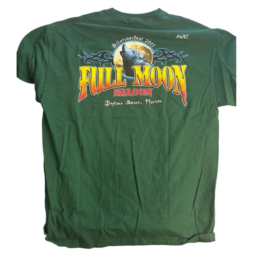 Vintage Bike Week Shirt Mens Extra Large Full Moon Saloon Daytona Biketoberfest